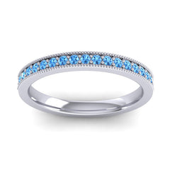 Swiss Blue Topaz Band