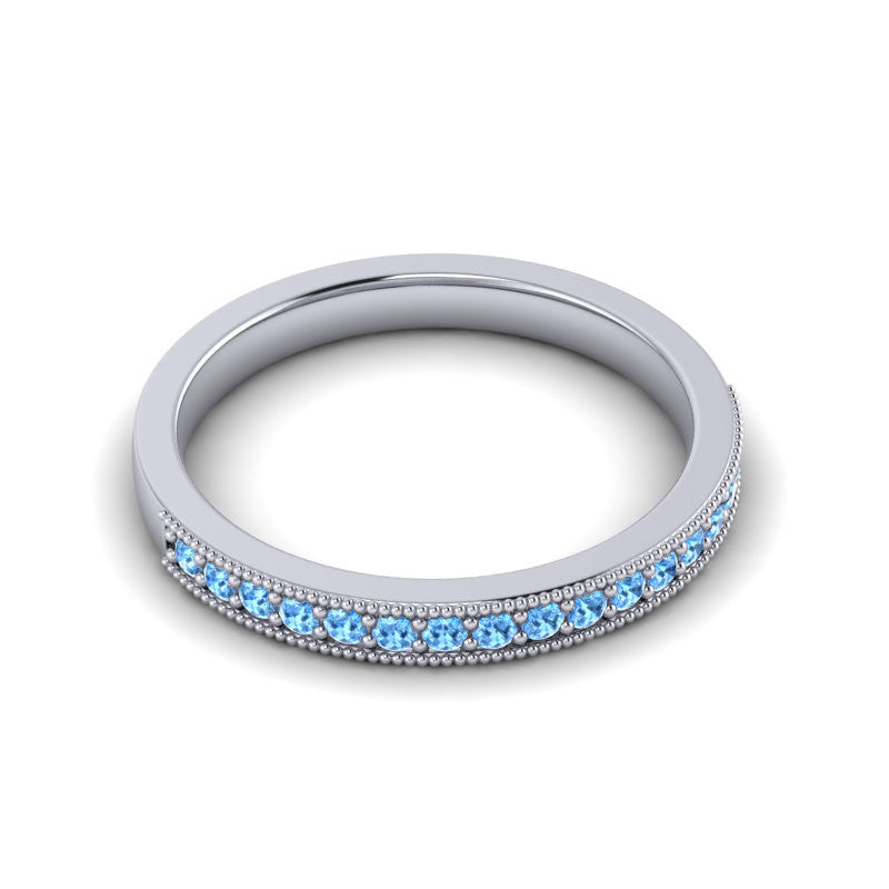 Swiss Blue Topaz Band