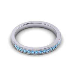 Swiss Blue Topaz Band