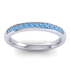 Swiss Blue Topaz Band