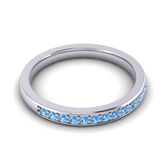 Swiss Blue Topaz Band
