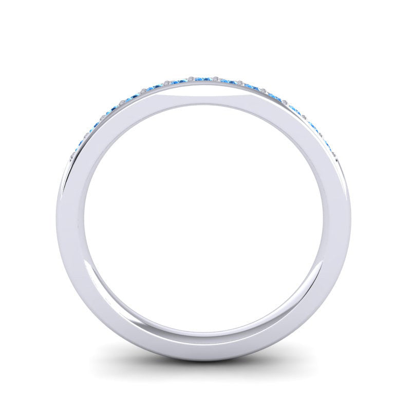 Swiss Blue Topaz Band