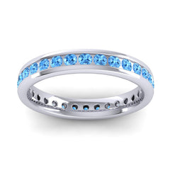 Swiss Blue Topaz Band