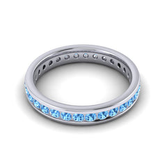 Swiss Blue Topaz Band