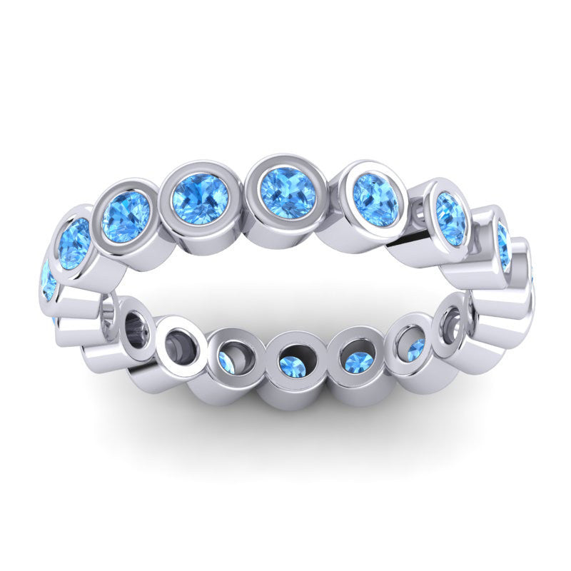 Swiss Blue Topaz Band