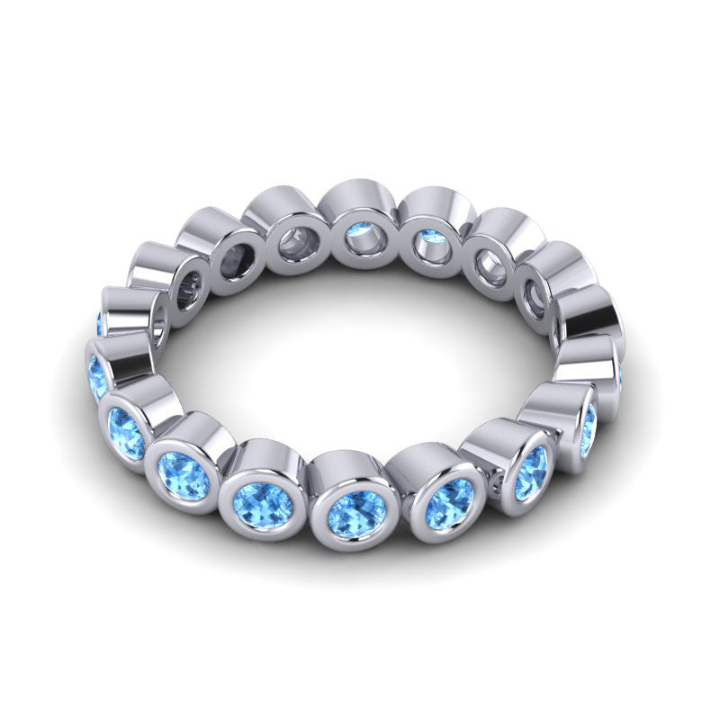 Swiss Blue Topaz Band