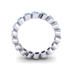 Swiss Blue Topaz Band