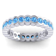 Swiss Blue Topaz Band