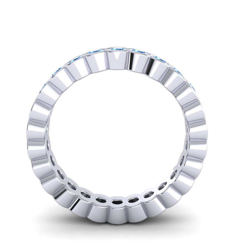 Swiss Blue Topaz Band