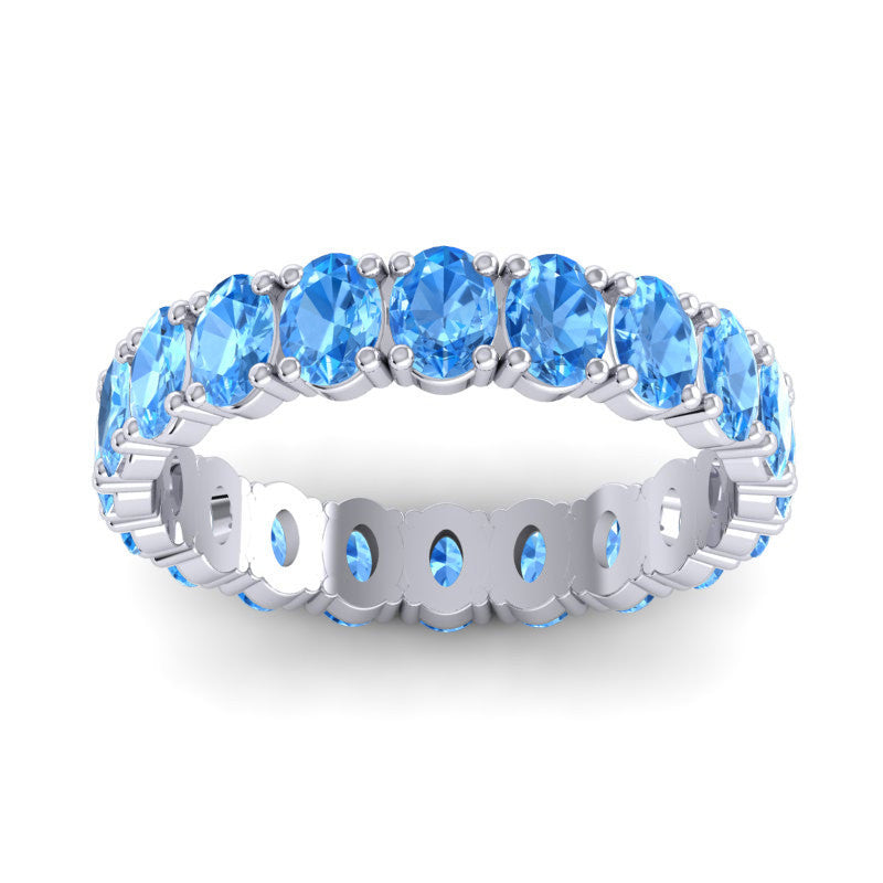 Swiss Blue Topaz Band