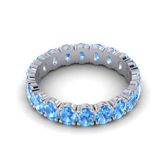 Swiss Blue Topaz Band