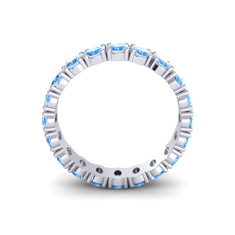 Swiss Blue Topaz Band