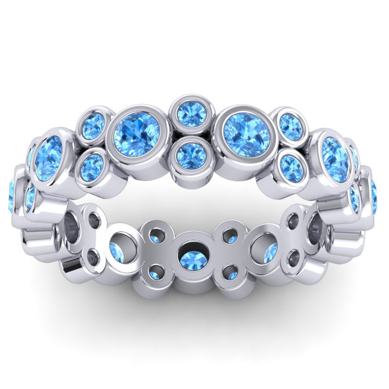 Swiss Blue Topaz Band