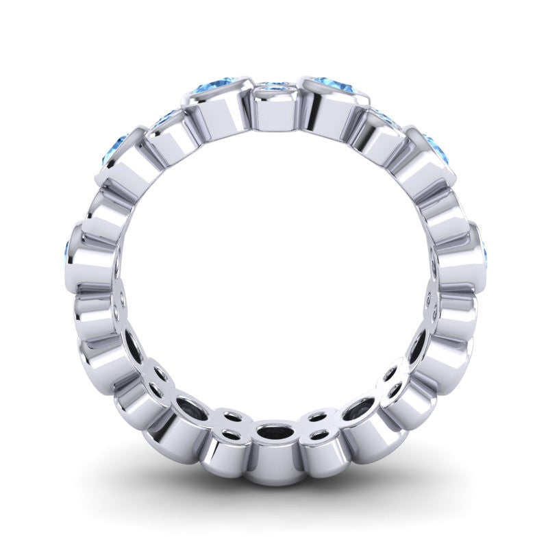 Swiss Blue Topaz Band