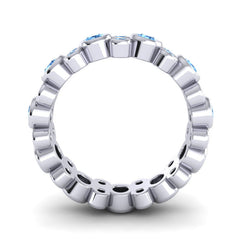 Swiss Blue Topaz Band