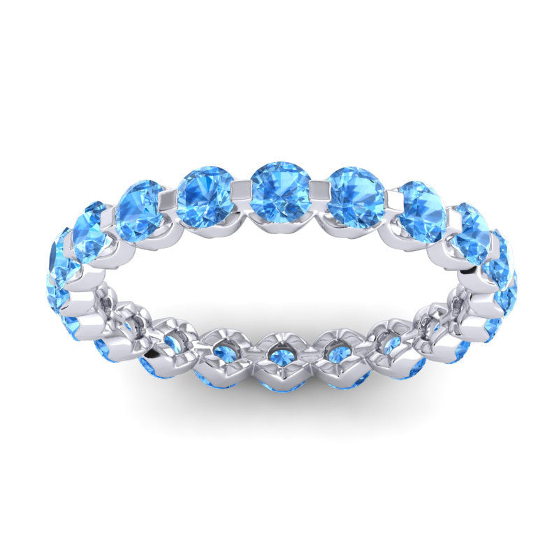 Swiss Blue Topaz Band