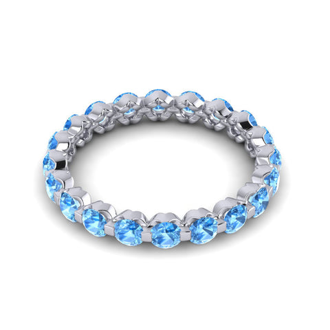 Swiss Blue Topaz Band