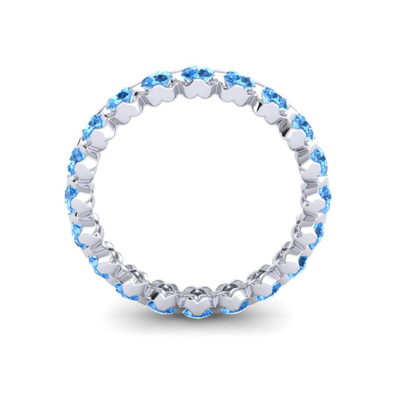 Swiss Blue Topaz Band
