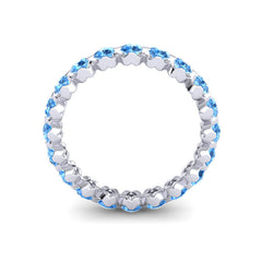 Swiss Blue Topaz Band