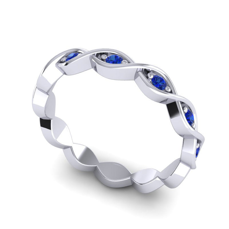 Blue Sapphire Band