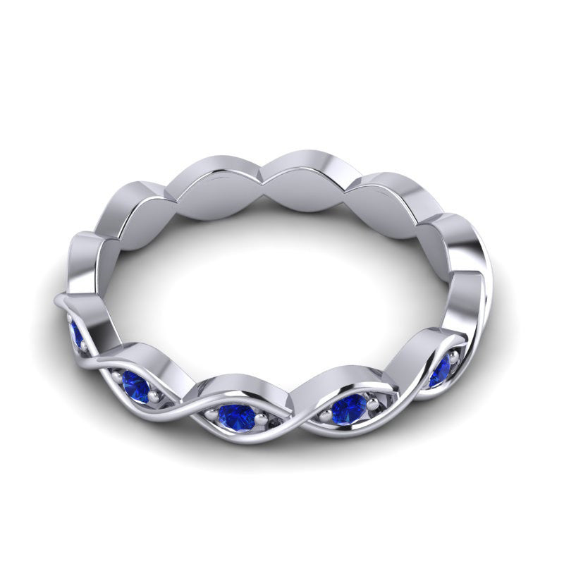 Blue Sapphire Band