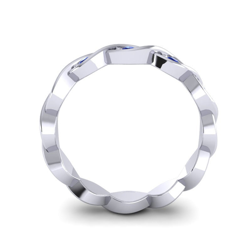 Blue Sapphire Band