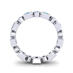 Swiss Blue Topaz Band