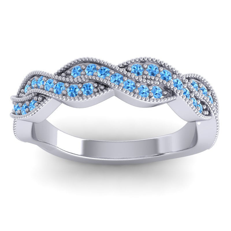 Swiss Blue Topaz Band