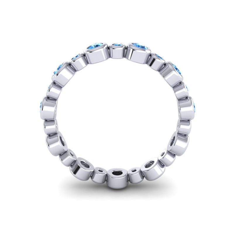 Swiss Blue Topaz Band