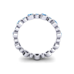 Swiss Blue Topaz Band