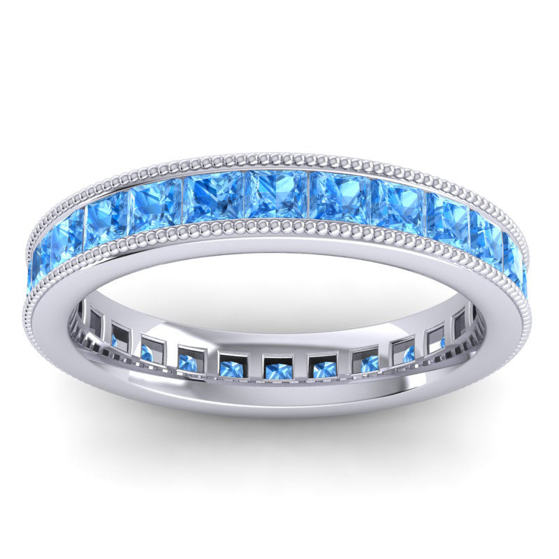 Swiss Blue Topaz Band