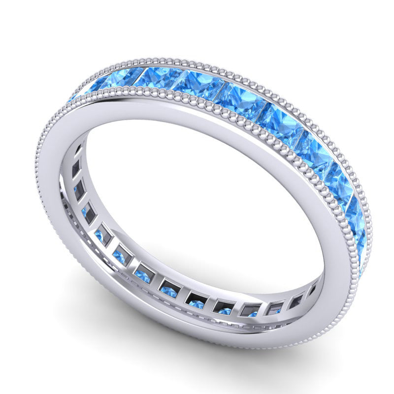 Swiss Blue Topaz Band