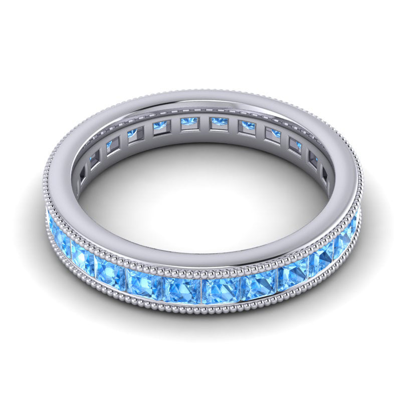 Swiss Blue Topaz Band