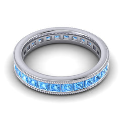 Swiss Blue Topaz Band