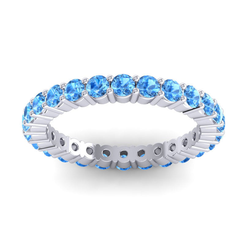 Swiss Blue Topaz Band