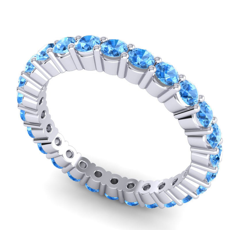 Swiss Blue Topaz Band