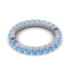 Swiss Blue Topaz Band
