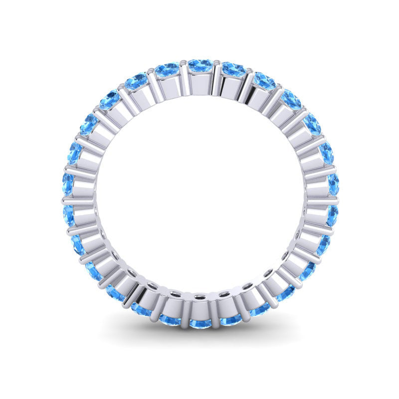 Swiss Blue Topaz Band