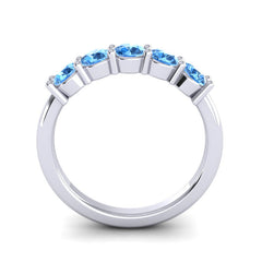 Swiss Blue Topaz Band