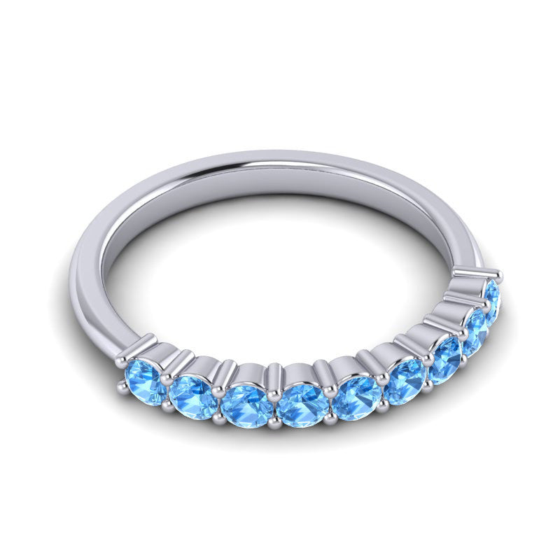 Swiss Blue Topaz Band