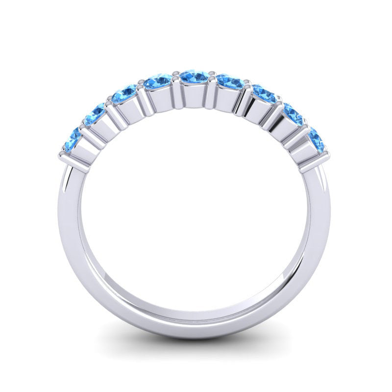 Swiss Blue Topaz Band