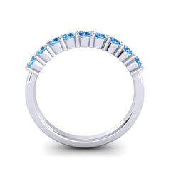Swiss Blue Topaz Band