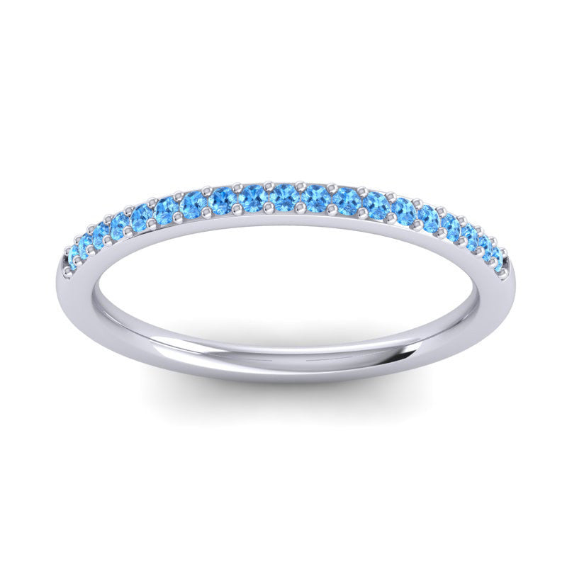 Swiss Blue Topaz Band