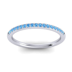 Swiss Blue Topaz Band