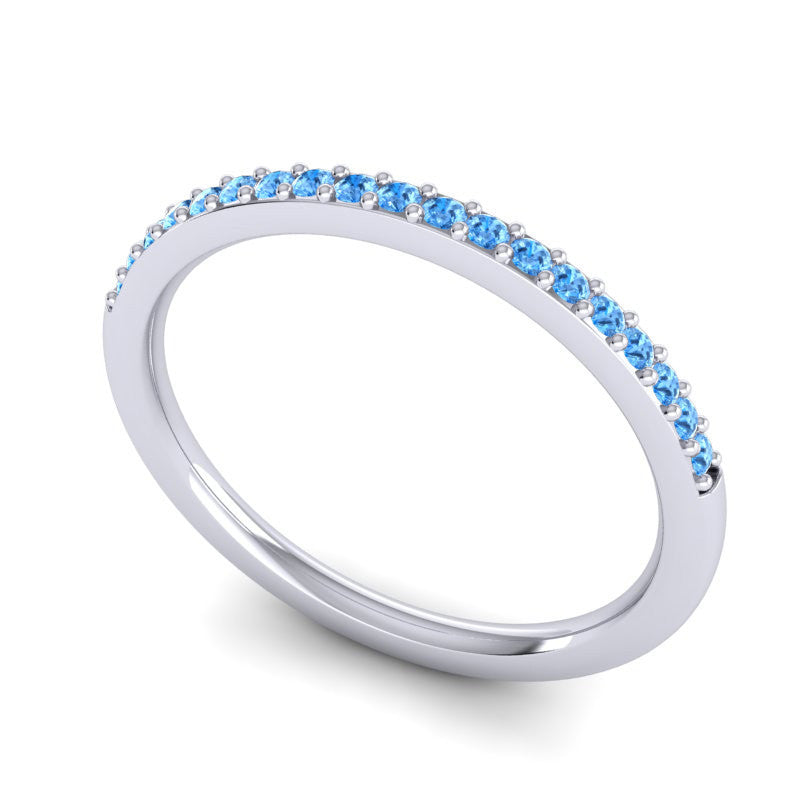 Swiss Blue Topaz Band