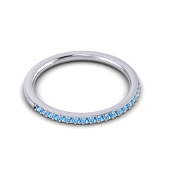 Swiss Blue Topaz Band