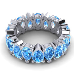 Swiss Blue Topaz Band