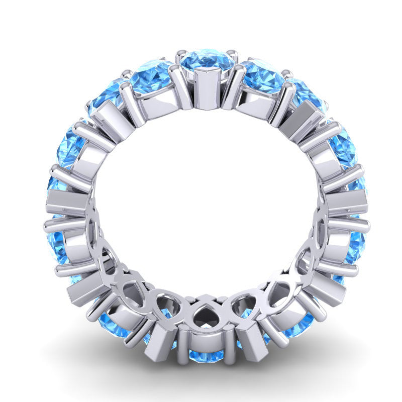 Swiss Blue Topaz Band