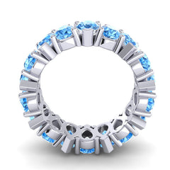 Swiss Blue Topaz Band