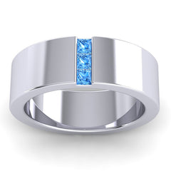 Swiss Blue Topaz Band